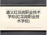 遵义红花岗职业技术学校(红花岗职业技术学校)