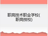 职高技术职业学校(职高技校)