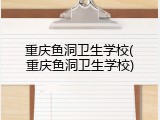 重庆鱼洞卫生学校(重庆鱼洞卫生学校)