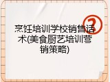 烹饪培训学校销售话术(美食厨艺培训营销策略)