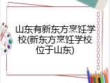 山东有新东方烹饪学校(新东方烹饪学校位于山东)