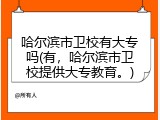 哈尔滨市卫校有大专吗(有，哈尔滨市卫校提供大专教育。)