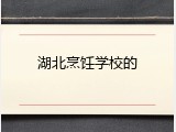 湖北烹饪学校的
