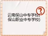 云南保山中专学校(保山职业中专学校)