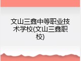 文山三鑫中等职业技术学校(文山三鑫职校)