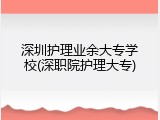 深圳护理业余大专学校(深职院护理大专)