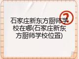 石家庄新东方厨师学校在哪(石家庄新东方厨师学校位置)