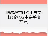 哈尔滨有什么中专学校(哈尔滨中专学校推荐)