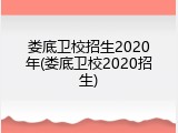 娄底卫校招生2020年(娄底卫校2020招生)