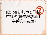 哈尔滨幼师中专学校有哪些(哈尔滨幼师中专学校一览表)