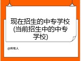现在招生的中专学校(当前招生中的中专学校)