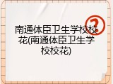 南通体臣卫生学校校花(南通体臣卫生学校校花)