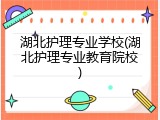 湖北护理专业学校(湖北护理专业教育院校)
