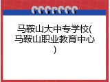 马鞍山大中专学校(马鞍山职业教育中心)