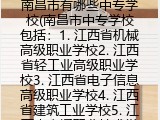 南昌市有哪些中专学校(南昌市中专学校大全)