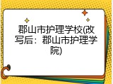 郡山市护理学校(改写后：郡山市护理学院)