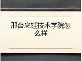 邢台烹饪技术学院怎么样