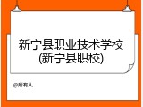 新宁县职业技术学校(新宁县职校)