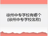 徐州中专学校有哪个(徐州中专学校名称)