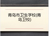 青岛市卫生学校(青岛卫校)