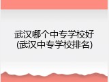 武汉哪个中专学校好(武汉中专学校排名)