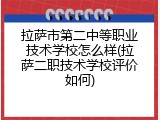 拉萨市第二中等职业技术学校怎么样(拉萨二职技术学校评价如何)