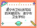 遂宁市卫校(改写后的关键词为：遂宁市卫生学校)