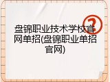 盘锦职业技术学校官网单招(盘锦职业单招官网)