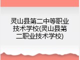灵山县第二中等职业技术学校(灵山县第二职业技术学校)