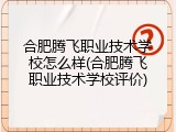 合肥腾飞职业技术学校怎么样(合肥腾飞职业技术学校评价)