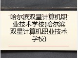 哈尔滨双星计算机职业技术学校(哈尔滨双星计算机职业技术学校)