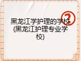 黑龙江学护理的学校(黑龙江护理专业学校)