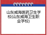 山东威海医药卫生学校(山东威海卫生职业学校)