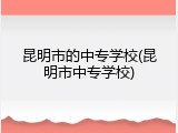 昆明市的中专学校(昆明市中专学校)