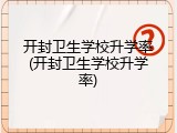 开封卫生学校升学率(开封卫生学校升学率)