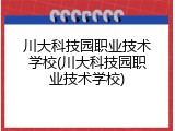 川大科技园职业技术学校(川大科技园职业技术学校)