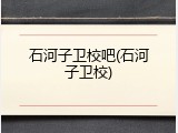 石河子卫校吧(石河子卫校)