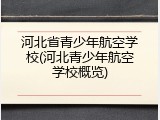 河北省青少年航空学校(河北青少年航空学校概览)