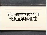 河北航空学校的(河北航空学校概览)
