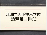 深圳二职业技术学校(深圳第二职校)