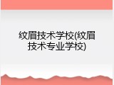 纹眉技术学校(纹眉技术专业学校)