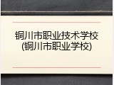 铜川市职业技术学校(铜川市职业学校)