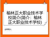 榆林正大职业技术学校简介(简介：榆林正大职业技术学校)