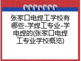 张家口电焊工学校有哪些-学焊工专业-学电焊的(张家口电焊工专业学校概览)