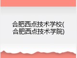 合肥西点技术学校(合肥西点技术学院)