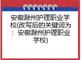 安徽滁州护理职业学校(改写后的关键词为：安徽滁州护理职业学校)