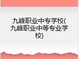 九峰职业中专学校(九峰职业中等专业学校)
