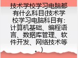 技术学校学习电脑都有什么科目(技术学校学电脑科目介绍)