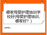 哪家母婴护理培训学校好(母婴护理培训，哪家好？)