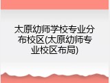太原幼师学校专业分布校区(太原幼师专业校区布局)